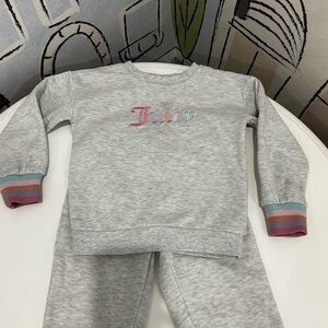 Juicy Couture Kids Gray Sweats set